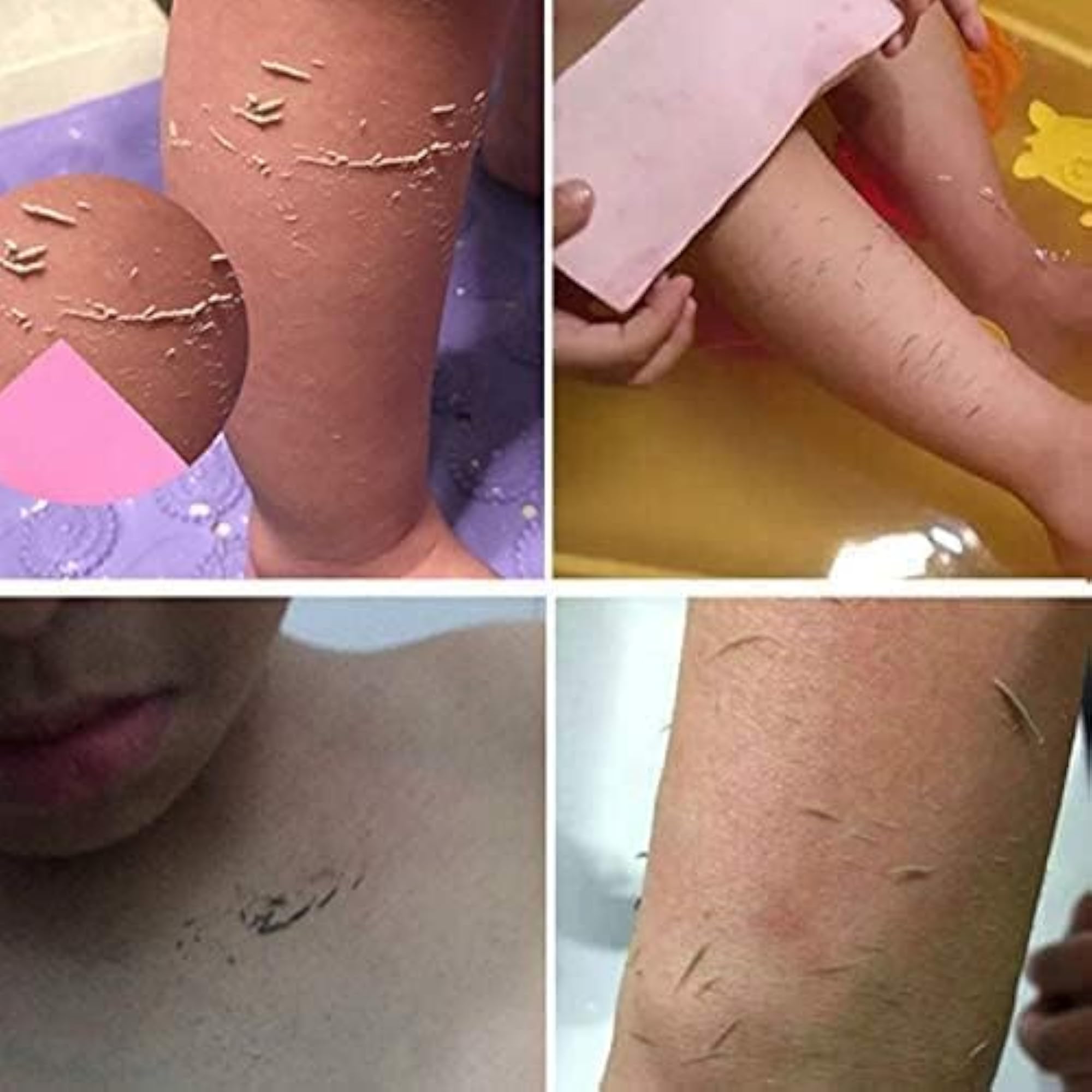 3pcs Ultra Soft Exfoliating Sponge Set for Kids and Adults